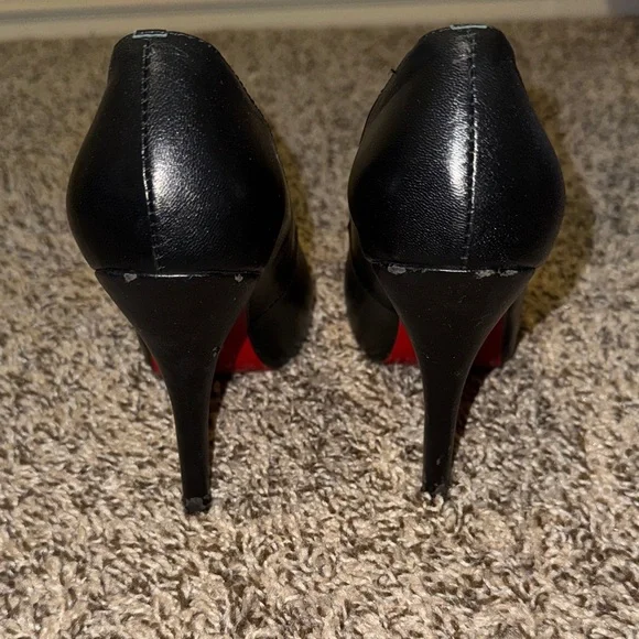 Christian Louboutin Black Heels Sz 40 - Picture 6 of 7